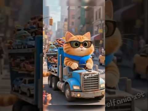 Most EPIC Surprise 🚛 Cat buy a DUMP TRUCK of Toys for YOU 🎁 #shorts #funny #cat #cute #animals