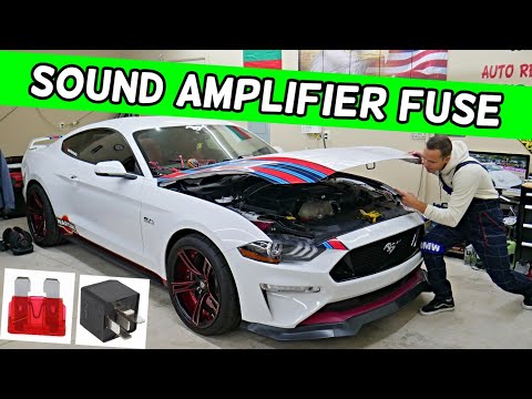 FORD MUSTANG SOUND AMPLIFIER FUSE LOCATION, AUDIO AMP FUSE 2015 2016 2017 2018 2019 2020 2021 2022