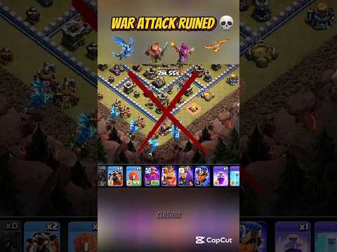 RIP My 3 Star Attack 💀📶 #clashofclans #shorts