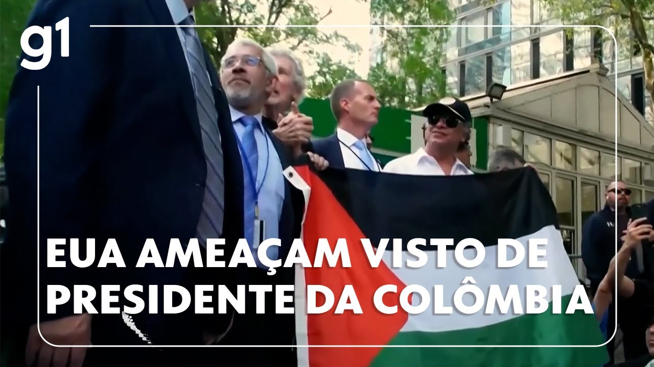 EUA dizem que vão revogar visto do presidente da Colômbia após falas em ato pró-Palestina