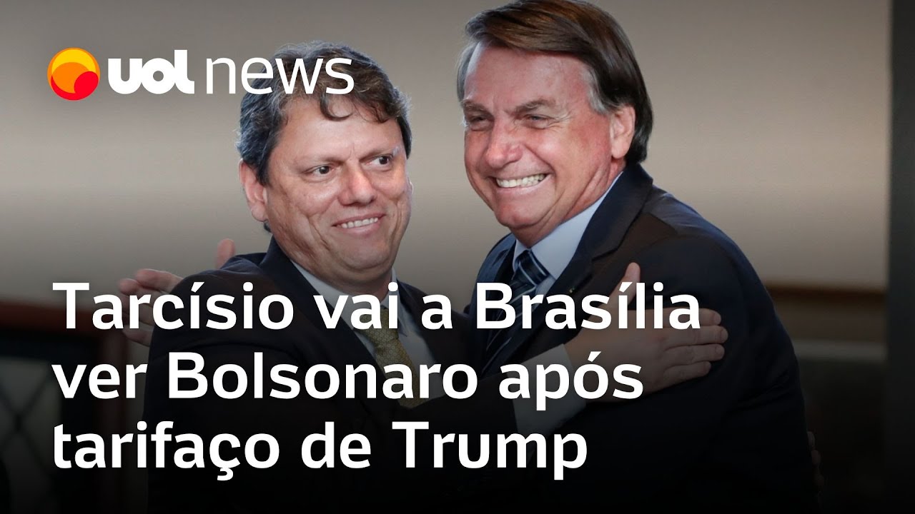 Tarcísio cancela agenda e vai a Brasília se encontrar com Bolsonaro em meio a tarifas de Trump
