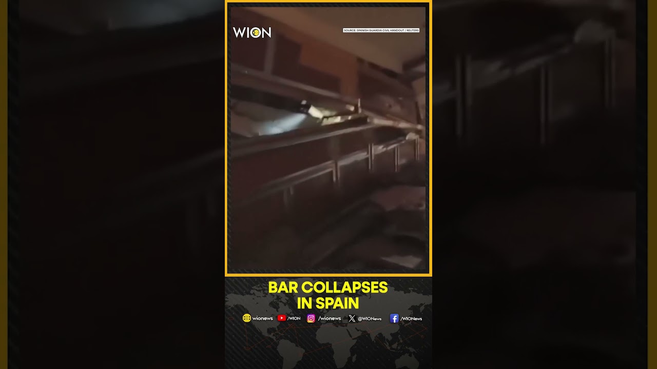 Twelve Hurt After Bar Collapses in Spain | WION Shorts