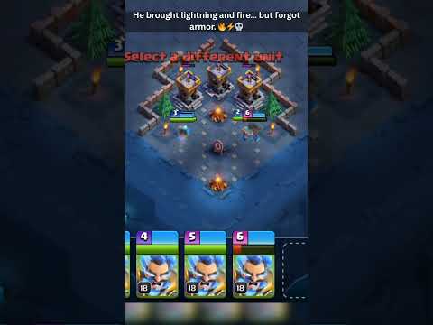 Electrofire Wizard Walked In Like a Boss Then Got Fried  #shorts #coc #supercell #games #new