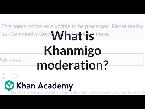 What is Khanmigo moderation? | Introducing Khanmigo | Khanmigo for
students | Khan Academy
