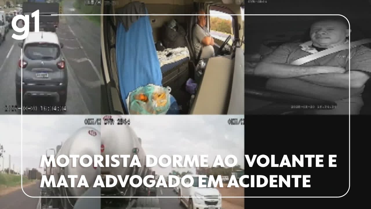 Motorista de caminhão dorme ao volante e mata advogado em acidente