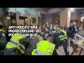 Police clash with anti-Mideast war protesters outside Democratic HQ  - 01:59 min - News - Video