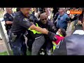 Police and pro-Palestinian protesters clash at USC | REUTERS  - 01:13 min - News - Video