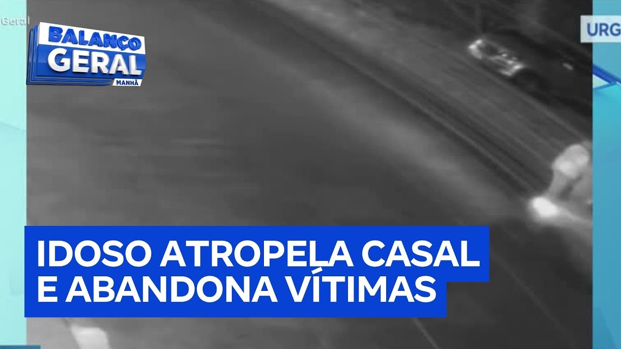 Idoso bêbado atropela casal e foge em Campinas SP