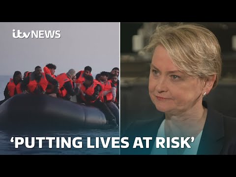 Home Secretary reacts to ITV News exclusive filming of small boat crossings | ITV News