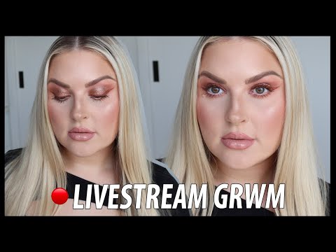 ? livestream GRWM ?? hair & makeup time