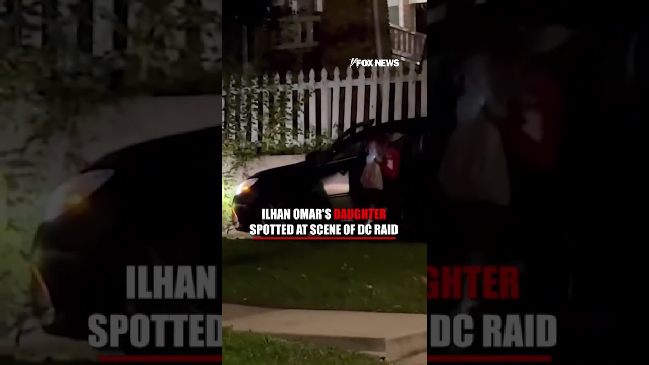 Ilhan Omar's daughter SPOTTED at scene of DC raid #shorts