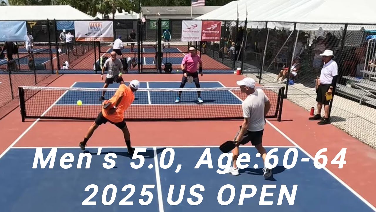 Men's Doubles Skill: 5.0, Age: 60-64 - Quarter Final Match - US OPEN Pickleball Tournament 2025