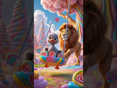 ✨❤️✨🦆🦆🦁🦁✨✨❤️buai laju laju..#duckstory #duck #funny #cute