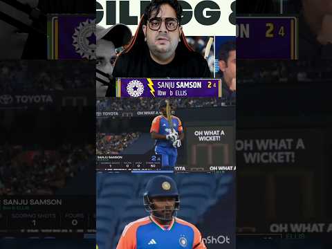 Sanju Samson 2(4)🤮💔..#sanjusamson #cricket #indvsaus #india #cricketlover