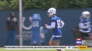 Laiatu Latu practices with Colts for first time at rookie minicamp