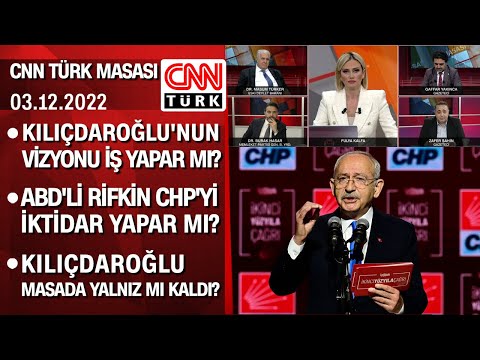 Kılıçdaroğlu'nun vizyonu iş yapar mı? Rifkin, CHP'yi iktidar yapar mı? - CNN TÜRK Masası 03.12.2022