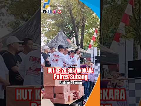 Semarak HUT ke-78 Bhayangkara Polsek - Polres Subang Jawa Barat tahun 2024 #shortvideo