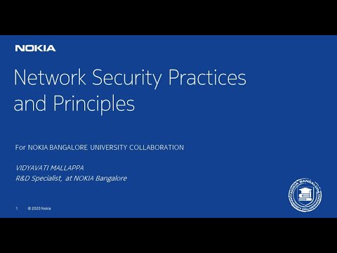 Nokia Bangalore University Collaboration Tech Talk | Network Security