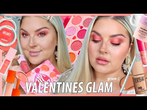 peach for valentines! ? trying new makeup ??