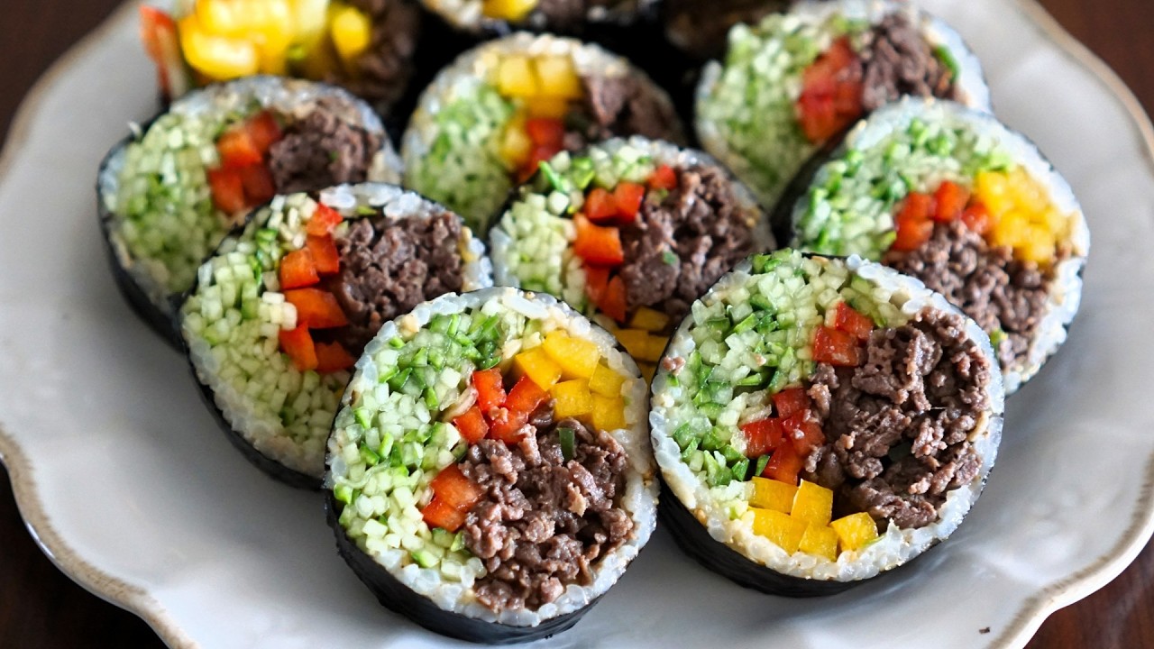 혈당 부담 줄이는 소불고기 김밥 만들기 레시피! 한줄만 먹어도 든든해요!
