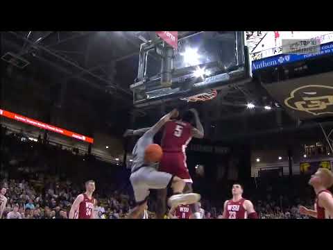 Colorado's KJ Simpson hammers home big poster | College Basketball on ESPN