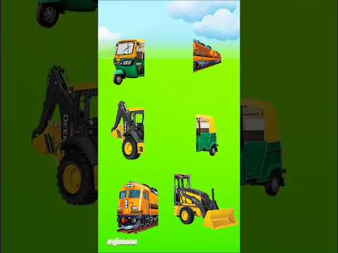 Auto JCB 😲Train Indian Railways vfx magic video #shorts #subscribe #funny