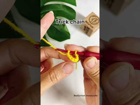 Trick chain #knitting #crochet #amigurumi #knittig #crochettutorial #crocheting
