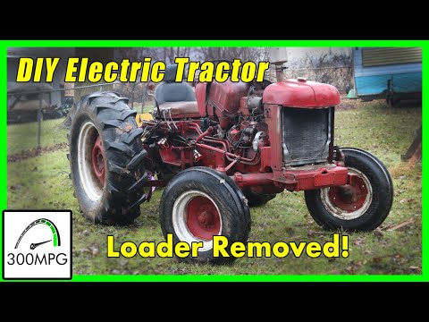 Electric Tractor Conversion: Removing the Loader