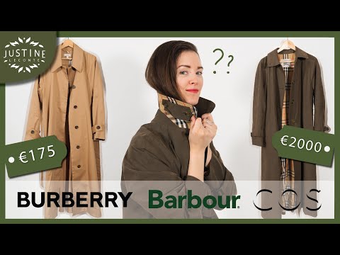 Video: 175€ vs. 2000€ trench coat: what’s good quality outerwear? | Vintage Burberry, Barbour, COS