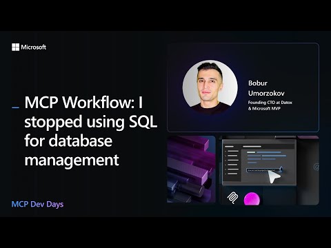 MCP Workflow: I stopped using SQL for database management