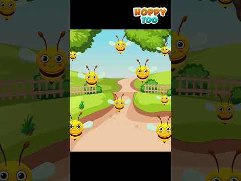 Bee Attack Song Shorts - 1 | Adventure Party | Hoppytoo Fun Songs For Kids #youtubeshorts