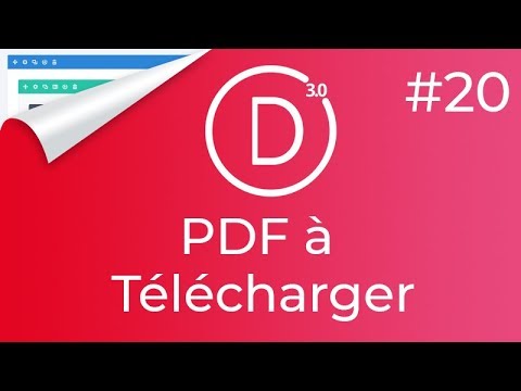 #DIVI 20 - PDF à Télécharger: lien via un bouton (ou texte) sur votre site WordPress