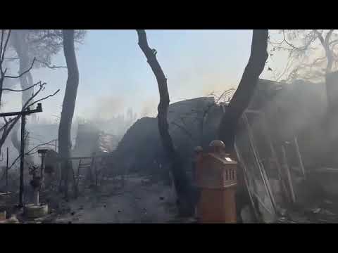 Βίντεο από τη φωτιά στον Άγιο Σωτήρα Μάνδρας