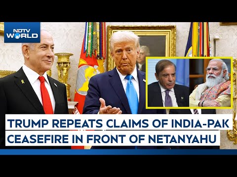 Trump News | 'We Stopped India-Pak War Over Trade': Trump Repeats Claims In Front of Netanyahu