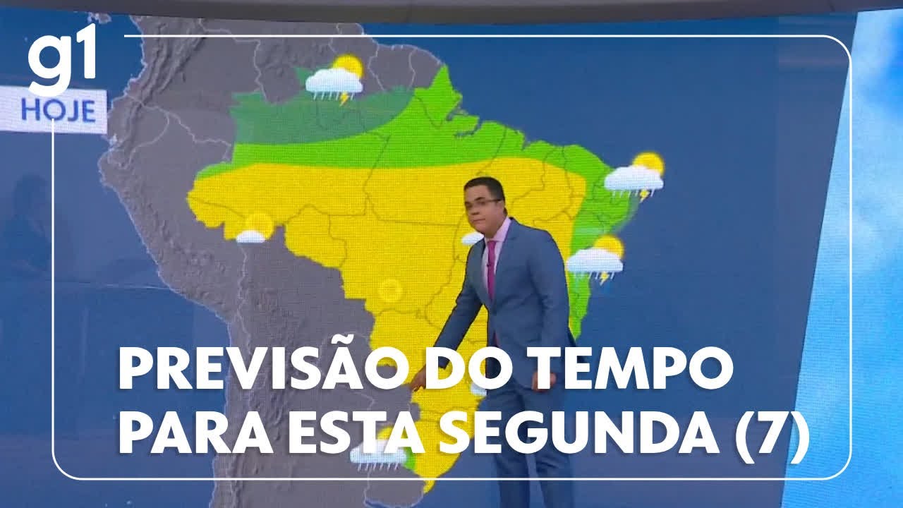 Previsão do tempo veja como fica o clima em todo o Brasil nesta segunda 7