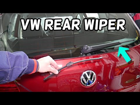 HOW TO REPLACE REAR WINDOW WIPER VW GOLF TIGUAN POLO TOUAREG TOURAN SCIROCCO FOX BEETLE