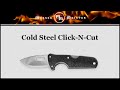 Нож скрытого ношения с фиксированным клинком «Click-N-Cut», длина клинка: 6,4 см, COLD STEEL, США видео продукта