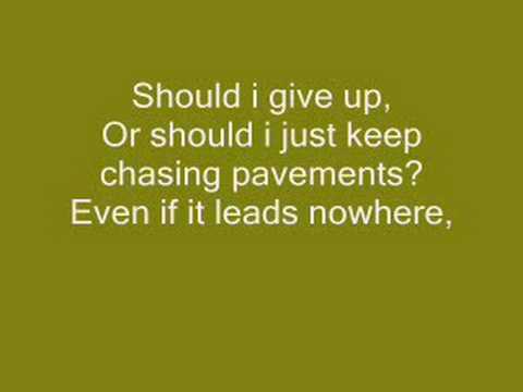 Adele - Chasing Pavements [LYRICS]