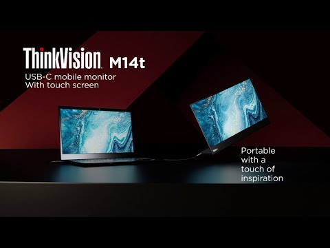 Lenovo ThinkVision M14t Mobile Monitor Brings a Touch of Inspiration to Flexible Working