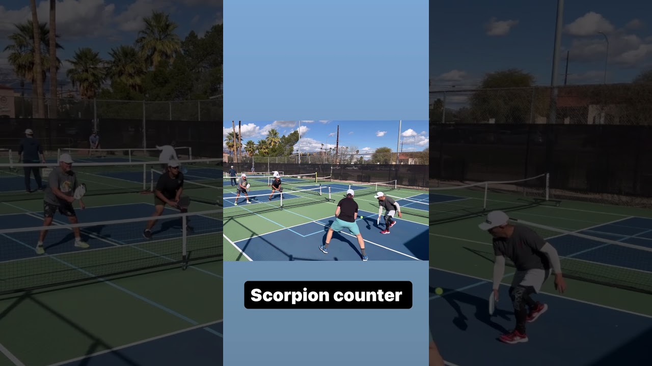 Scorpion counter #pickleball #shorts #highlights