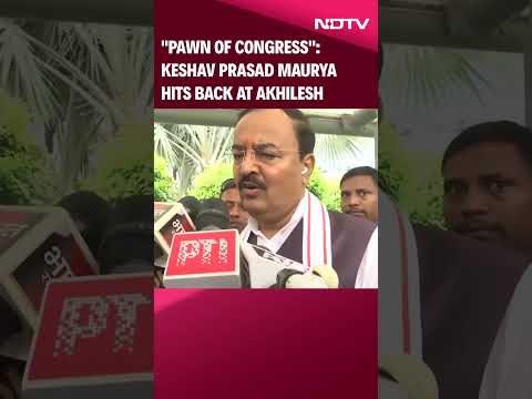 Keshav Prasad Maurya Today News | Keshav Prasad Maurya Slams Akhilesh Yadav: "Pawn Of Congress"