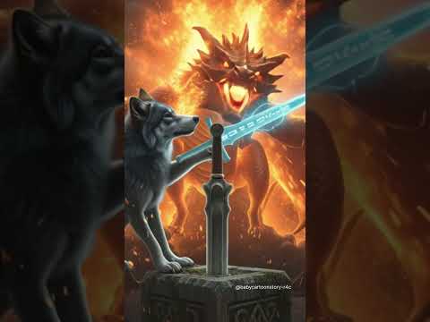 🐺The Wolf and the Cursed Sword |Bhediya aur shaapit talavaar |#ai #shorts #shortvideo #shortsfeed