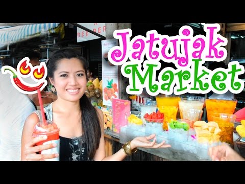 Thai Food at Chatuchak Market Bangkok, Thailand Street Food