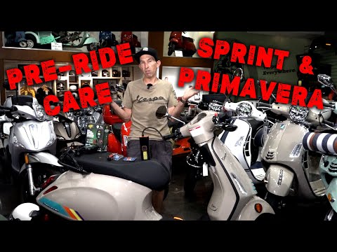 Pre-Ride Care & Feeding for your Vespa Primavera & Sprint Scooters