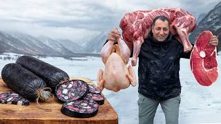 Homemade Bushido Black Smoked Sausages in the Wilderness!