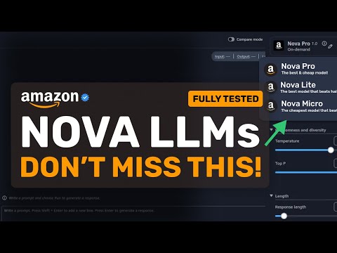 Amazon Nova (Fully Tested) : This the NEW CHEAPEST LLM Available YET! (Beats Gemini & Sonnet!)