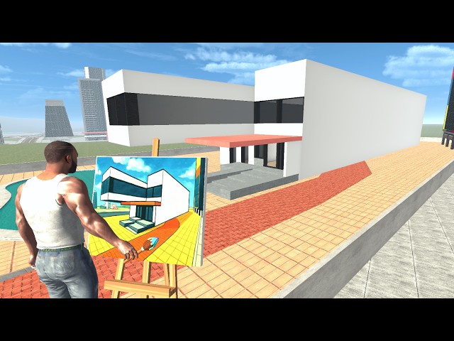 Franklin Draw Longest House with Magical Painting in Indian Bike Driving 3D