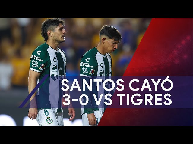 Santos Laguna cayó 3-0 ante Tigres con dos autogoles
