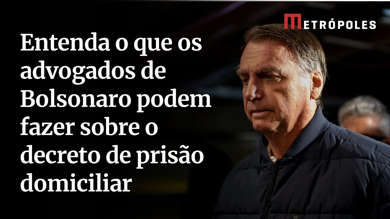 Entenda o que os advogados de Bolsonaro podem fazer sobre o decreto de prisão domiciliar
