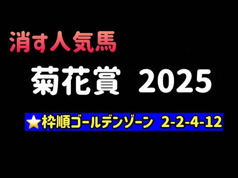【競馬予想】 菊花賞 2025 事前予想